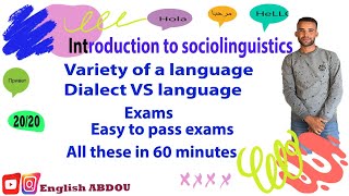 SOCIOLINGUISTICS S5 the whole course in 60 minutes [upl. by Justinn]