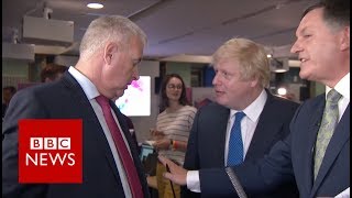 Boris Johnson vs Ian Lavery You pointed in my face BBC News [upl. by Inavihs]