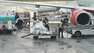 Malindo Airways Baggage Handling on Ground SHOCKER [upl. by Destinee801]