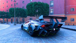 Lamborghini Essenza SCV12  Forza Horizon 5  Thrustmaster TMX Gameplay [upl. by Kajdan]