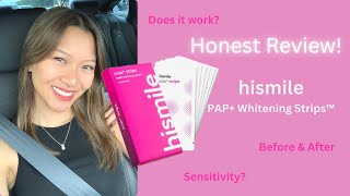 hismile PAP Whitening Strips Review  Before and After Results [upl. by Aicatsanna]