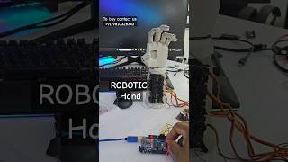 Robotic Hand using Arduino robotics technology testing ideas ytshorts project [upl. by Bumgardner]