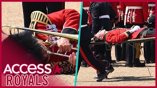 Royal Guards FAINT During Prince Williams Trooping The Colour Rehearsal [upl. by Nunnery]