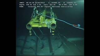 Underwater OPEC Concrete Mattresses lifting frame in action [upl. by Meisel982]