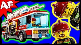 Lego City FIRE TRUCK 60002 Stop Motion Build Review [upl. by Bullion24]