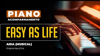 Easy As Life Aida  Piano playback for Cover  Karaoke [upl. by Drageruaeb275]