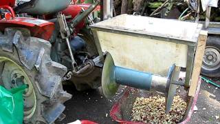 Homemade tractor PTO powered apple scratter [upl. by Silyhp]