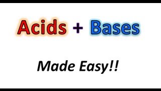 Acids  Bases Made Easy Part 1  What the Heck is an Acid or Base  Organic Chemistry [upl. by Aufa205]