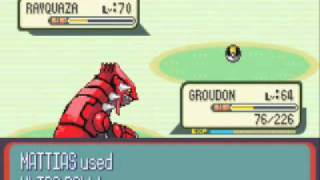 Catching Rayquaza in Pokemon ruby [upl. by Alial]