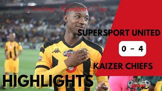 SuperSport United vs Kaizer Chiefs Carling Knockout 2024  Epic 40 Highlights [upl. by Spearing]