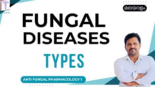 Fungal Infections Classification Types Malayalam Superficial Subcutaneous Systemic Mycoses Malayalam [upl. by Drucy]