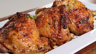 Quick and Easy Honey Old Bay Oven Baked Chicken Thighs [upl. by Ahsotan]