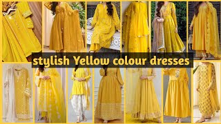 100 Stylish Yellow colour dresses  Yellow colour dresses designs for girls 2024 [upl. by Eulaliah]