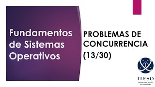 Sistemas Operativos Problema de la concurrencia 13 Semáforos [upl. by Mikol]