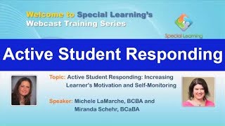 Active Student Responding Increasing Learners Motivation and SelfMonitoring [upl. by Eima]