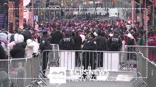 Crowds growing in Times Square ahead of New Years Eve ball drop [upl. by Kincaid]