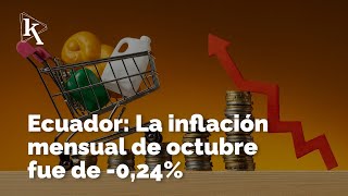 La inflación mensual en Ecuador muestra signos de menor actividad económica [upl. by Melany329]