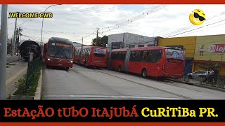 ✅ Movimentação de Biarticulados na Estação Tubo Itajuba Na Av Rep Argentina Curitiba Pr [upl. by Ainalem]