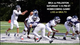 MKA vs Fieldston  Football 10192024 115pm LIVE on MKATV [upl. by Pierson]