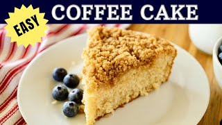 OneBowl Coffee Cake  QUICK and EASY Holiday Breakfast Recipe  Gluten Free Option [upl. by Aibara847]