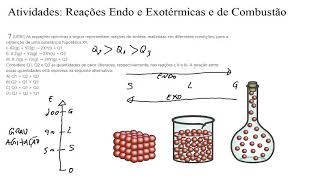 Resolução de Exercícios referente a Aula Reações Endotérmicas e Exotérmicas [upl. by Jamieson]