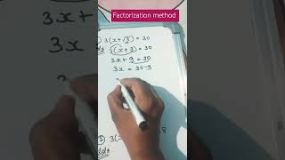 Factorization method maths mathematicsmathstricks mathsvideomathslover [upl. by Nilrev]