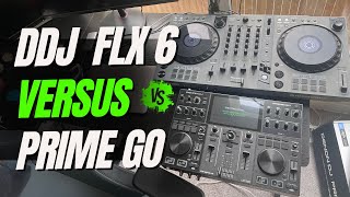 Denon PRIME Go VS Pioneer DDJFLX6  Standalone DJ vs Standard Dj Controller [upl. by Bourke]