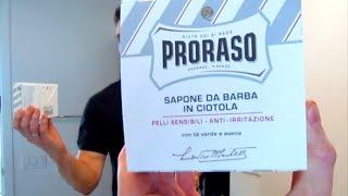 Proraso Shaving Soap Shave Review [upl. by Wincer600]