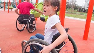 We Found an AWESOME Inclusive Playground  Accessible Adventure [upl. by Ataliah871]