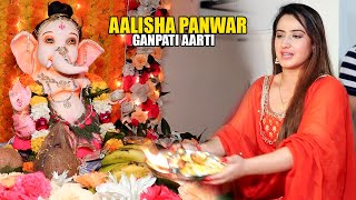 NATH Krishna Aur Gauri ki Kahani Actress Aalisha Panwar Performs Ganpati Aarti  Ganpati Visarjan [upl. by Lorusso967]