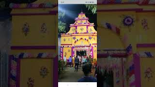 Durga Puja pandal decoration Nadia Rattaylay [upl. by Seuqramed]