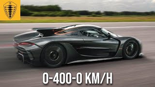 Koenigsegg Jesko Absolut Crushes 04000KMH World Record [upl. by Ailuy]