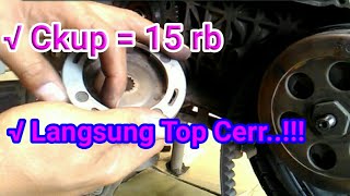 Cara Memperbaiki Starter Mio NgelosCukup 15Ribu [upl. by Ellesij]