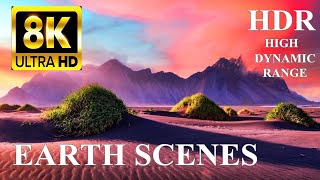 EARTH AMAZING SCENES 8K ULTRA HD HDR Dolby Vision [upl. by Aber]