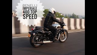 Benelli Imperiale 400 TOP SPEED [upl. by Nimsay]