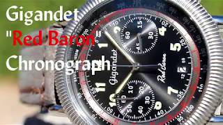 Gigandet Red Baron Chronograph Watch Review [upl. by Lletnahc]