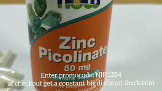 Zinc Picolinate 50 mg от Now Foods [upl. by Ahsieuqal]