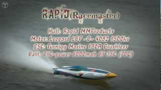 Racemaster MHZ  Rapid MMP   letik 1080p RC Offshore Powerboat [upl. by Htieh]