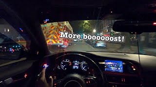 POV DRIVE IN THE AUDI S4 AFTER NIGHT CAR EVENT [upl. by Ytok463]