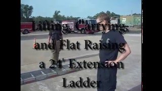 HFD 24 Ft Extension Ladder Lift Carry Flat Raise [upl. by Kerwinn212]