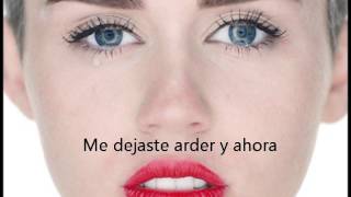 Miley Cyrus  Wrecking Ball Subtitulado al Español [upl. by Sherrard]