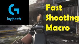 Fast Clicking Macro  Logitech G Hub Tutorial [upl. by Ahsietal]