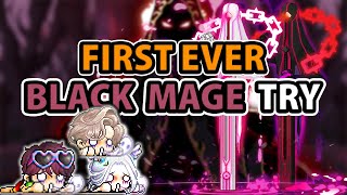 Road to Black Mage Our First EVER Black Mage Run We got SMASHED  Maplestory GMS [upl. by Karame]