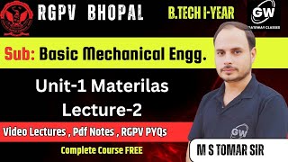 Lec2 II Unit1 II Basic Mech Engg II BME II RGPV II Gateway Classes [upl. by Rexfourd]