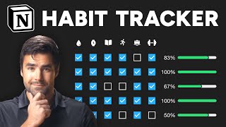 How to Build a Habit Tracker in Notion from Scratch [upl. by Llennaj358]