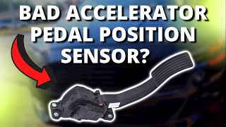 SYMPTOMS OF A BAD ACCELERATOR PEDAL POSITION SENSOR [upl. by Aiciruam]