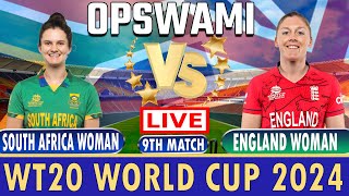 ICC Womens T20 World Cup Live England Women vs South Africa Women  ENGW vs SAW Live 9th Match 2024 [upl. by Yesnnyl]