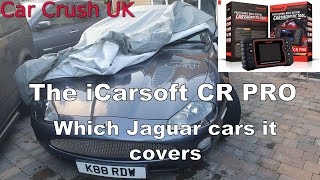 iCarsoft CR PRO  Jaguar cars it covers [upl. by Llednahc]