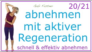 2021💜35 min abnehmen mit aktiver Regeneration  StretchingKurs ohne Geräte [upl. by Donelson]