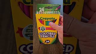 REVIEW Crayola Erasable Colored Pencils 24ct Kids Colored Pencils for School Back to School [upl. by Enrahs]